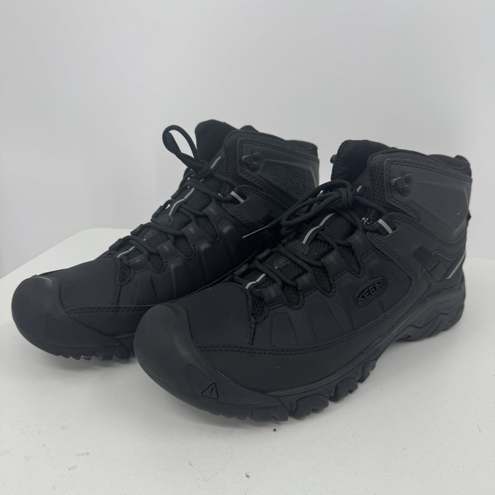 KEEN Targhee EXP Mid Waterproof Lace-up Hiking Boots size 13 Men's Black/Black